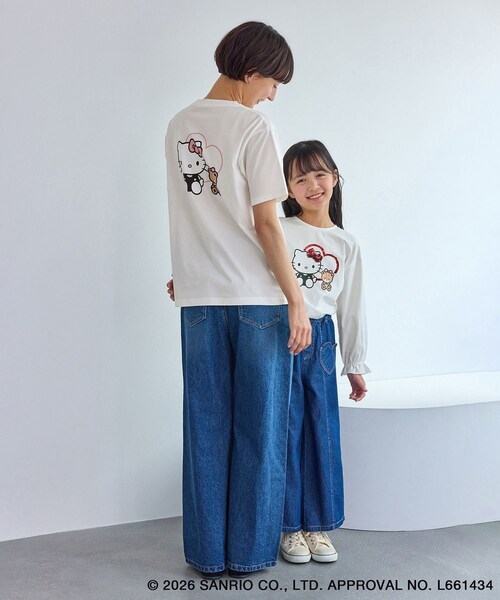 ROPE' PICNIC(ロペピクニック)の「【KIDS/キッズ】【ROPE' PICNIC×ハローキティ】スパンコールロングスリーブTシャツ(Tシャツ/カットソー・キッズ・ホワイト系/ピンク・L/M/S)」の21枚目の写真