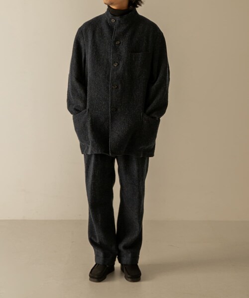 URBAN RESEARCH（アーバンリサーチ）の「A PRESSE　Tweed Hunting Jacket（テーラードジャケット・メンズ・BROWN/NAVY・2/3）」の18枚目の写真