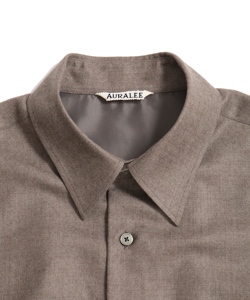 【AURALEE/オーラリー】SUPER LIGHT WOOL SHIRT