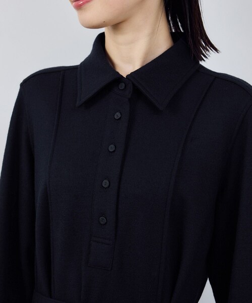 ROPE'（ロペ）の「ウールジャージーワンピース/イージーケア（ワンピース・レディース・ネイビー・F）」の8枚目の写真