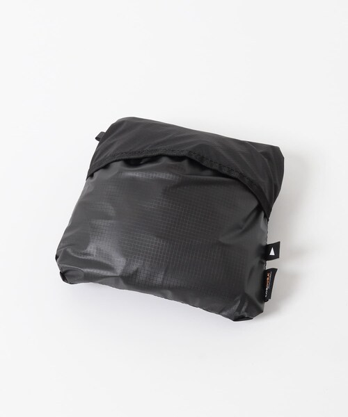 EKAL(エカル)の「and wander SIL PONCHO(レインコート/ポンチョ・メンズ・BLACK/Off White・One)」の14枚目の写真
