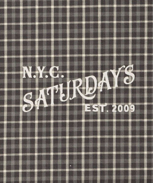 Saturdays NYC(サタデーズ ニューヨークシティ )の「Vintage Serif Check Scarf(バンダナ/スカーフ・レディース・グレー/キナリ/ベージュ・F)」の11枚目の写真