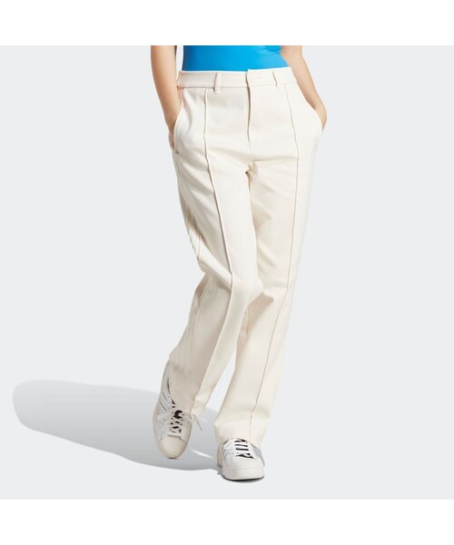 adidas(アディダス)の「BLUE VERSION クラブ ハイウエストパンツ(パンツ・レディース・ホワイト/ブルー・J/XS/J/S/J/M/J/L/J/XL/J/2XL/J/3XL/0/1/2/4/6/8/10/12/14/16/18)」の2枚目の写真