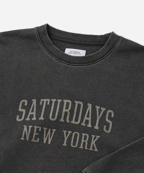 Saturdays NYC(サタデーズ ニューヨークシティ )の「Bowery Standard Crew(スウェット・レディース・ブラック/ネイビー/オレンジ・L/M/S)」の12枚目の写真