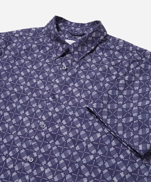 Saturdays NYC(サタデーズ ニューヨークシティ )の「Bruce Block Print Ss Shirt(シャツ/ブラウス・メンズ・ブラック/ホワイト/オリーブ/ネイビー/サックス・L/M/S/XL/XS)」の11枚目の写真