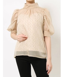 LAGUNAMOON | ハーフスリーブレースキャミシアーブラウス(シャツ/ブラウス)