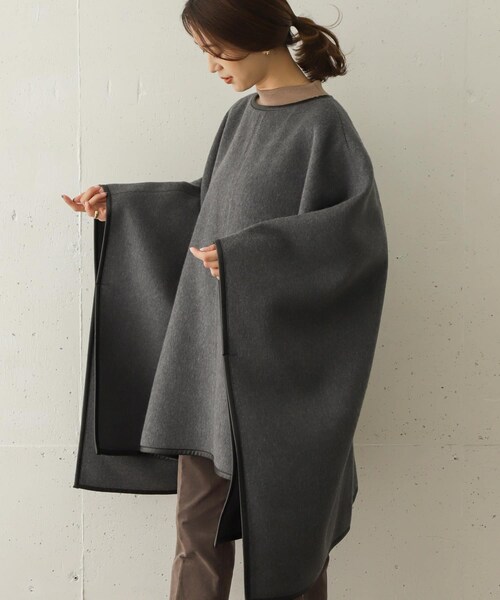 URBAN RESEARCH DOORS（アーバンリサーチドアーズ）の「Traditional Weatherwear　MORPETH∴（レインコート/ポンチョ・レディース・NVY/MID GREY・FREE）」の4枚目の写真