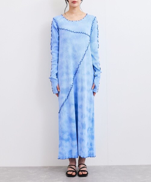 VIS（ビス）の「タイダイワンピース（ワンピース・レディース・ブルー系/イエロー系・F）」の13枚目の写真