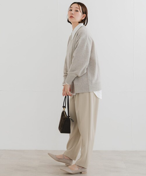 URBAN RESEARCH ROSSO（アーバンリサーチロッソ）の「F by ROSSO　トリミングレースビッグカラーシャツ（シャツ/ブラウス・レディース・OFF WHITE/NAVY/OW STRIPE・FREE）」の7枚目の写真