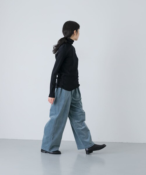 かぐれ（カグレ）の「コットンウールテレコタートルカットソー（Tシャツ/カットソー・レディース・OFF/BLACK・Free）」の16枚目の写真