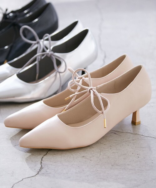 VIS（ビス）の「リボンヒールパンプス（パンプス・レディース・ブラック/ピンク/シルバー・L/M/S）」の9枚目の写真