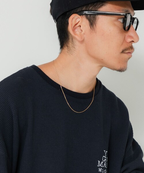 URBAN RESEARCH(アーバンリサーチ)の「Wide Dad Wide dad 18K Necklace(ネックレス・メンズ・GOLD・FREE)」の4枚目の写真