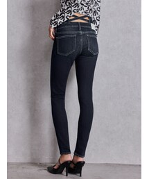 GYDA | ハイウエストウエストクロススキニーデニムパンツ(デニムパンツ)