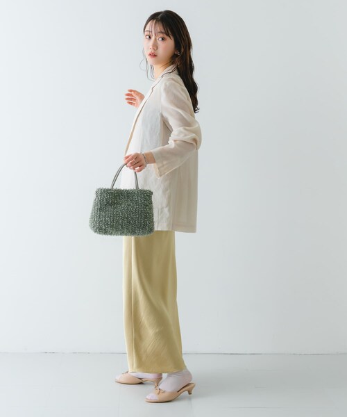 RODE SKO（ロデスコ）の「フラワーレースバッグ（ショルダーバッグ・レディース・GRAY/MINT/PINK・one）」の7枚目の写真