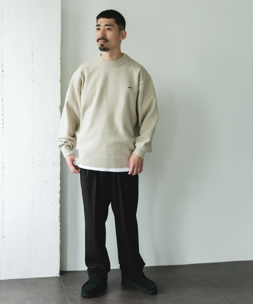 URBAN RESEARCH DOORS(アーバンリサーチドアーズ)の「『別注』PENNEYS×DOORS THE FOX クルーネックスフレニット(ニット/セーター・メンズ・ECRU/CHERRY/NAVY/CHARCOAL・M/L/XL)」の12枚目の写真