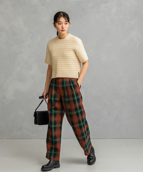 URBAN RESEARCH ROSSO（アーバンリサーチロッソ）の「ツイードストレートパンツ（その他パンツ・レディース・IVORY/NAVY×BRN・36/38）」の22枚目の写真