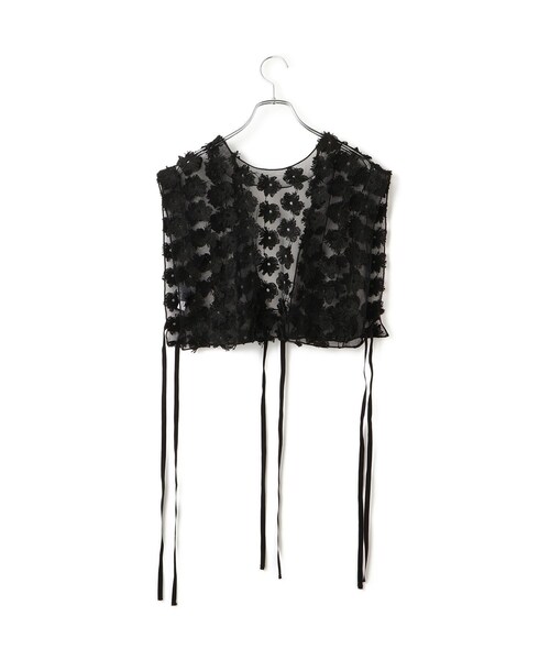 ADAM ET ROPE'(アダムエロペ)の「フラワーチュール2WAYトップス(シャツ/ブラウス・レディース・ブラック/ホワイト・F)」の18枚目の写真