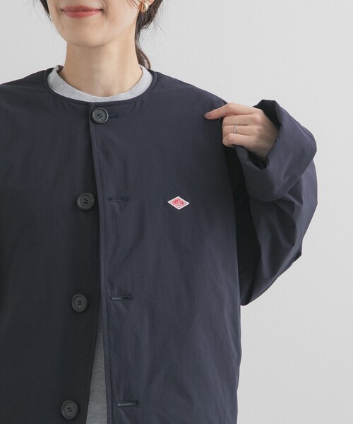 URBAN RESEARCH DOORS(アーバンリサーチドアーズ)の「DANTON COLLARLESS JACKET(その他アウター・レディース・DK.BLUE/IVORY/NAVY・36)」の15枚目の写真