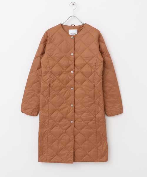 URBAN RESEARCH ROSSO（アーバンリサーチロッソ）の「TAION　CREW NECK LONG DOWN COAT（その他アウター・レディース・BLACK/GBEIGE/OFFWHITE/DCHOCO/BRICKBROWN/DNAVY・M/L）」の4枚目の写真