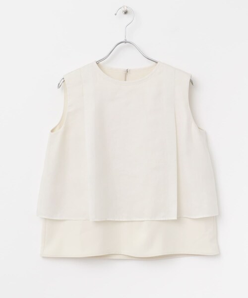 URBAN RESEARCH ROSSO（アーバンリサーチロッソ）の「シアーチンツレイヤードブラウス（シャツ/ブラウス・レディース・WHITE/MAUVE PINK/SLATE BLUE・FREE）」の18枚目の写真
