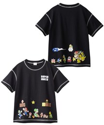 nissen | 【スーパーマリオ】プリントＴシャツ（男の子・女の子）(Tシャツ/カットソー)