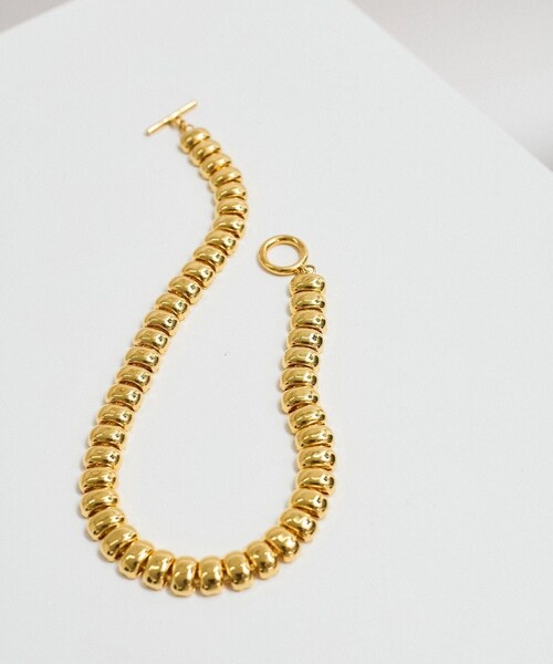 ADAM ET ROPE'(アダムエロペ)の「LES BIJOUX スクエアチェーンネックレス(ネックレス・レディース・ゴールド/シルバー・F)」の2枚目の写真