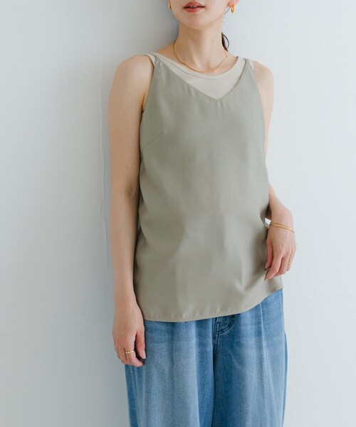 URBAN RESEARCH(アーバンリサーチ)の「『接触冷感』キュプラキャミトップ(キャミソール・レディース・BLACK/GREGE・36/38)」の21枚目の写真