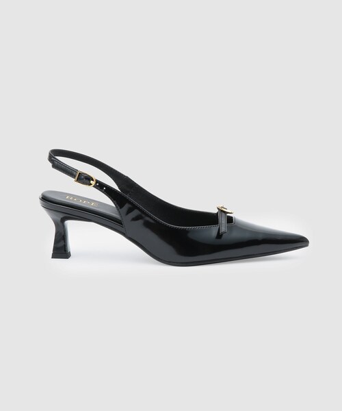 ROPE'(ロペ)の「ベルトトップヒールパンプス(パンプス・レディース・ブラック/レッド・36/36.5/37/37.5)」の2枚目の写真