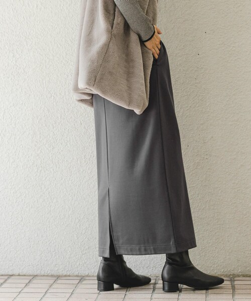 ITEMS URBANRESEARCH(アイテムズ アーバンリサーチ)の「裏起毛ポンチスカート(スカート・レディース・BLK/BRN/CHA・FREE)」の15枚目の写真