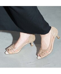 Mode et Jacomo（モードエジャコモ）の「チュールオープントゥパンプス （パンプス）」