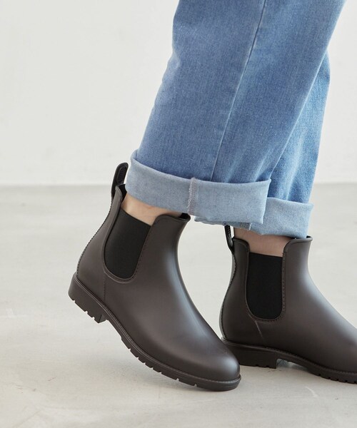 ROPE' PICNIC（ロペピクニック）の「【Wpc.】サイドゴアレインブーツ（レインシューズ・レディース・ブラック/ダークブラウン・L/M/S）」の6枚目の写真