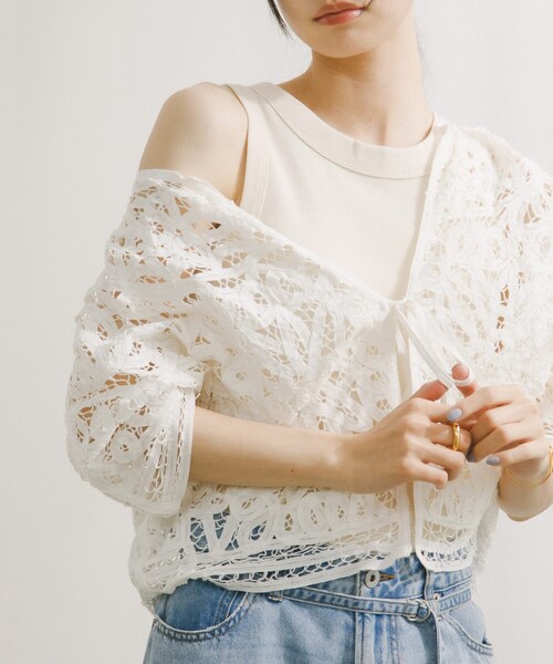 URBAN RESEARCH DOORS（アーバンリサーチドアーズ）の「Natural Cotton TankTop（タンクトップ・レディース・NATURAL/ASH・Free）」の4枚目の写真