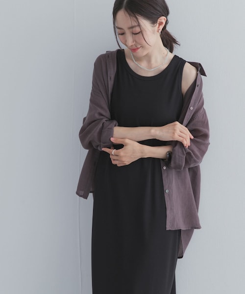 URBAN RESEARCH DOORS(アーバンリサーチドアーズ)の「2WAYタンクトップワンピース(ワンピース・レディース・BLACK・M/L)」の4枚目の写真