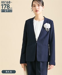 slattgir | 高身長　ノーカラージャケット（カセット対応）（トールサイズ）(カバーオール)