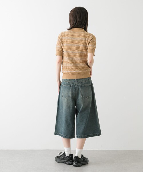 SENSE OF PLACE by URBAN RESEARCH（センスオブプレイスバイアーバンリサーチ）の「ニーレングスデニム（デニムパンツ・レディース・D.INDIGO/L.INDIGO・S/M）」の11枚目の写真