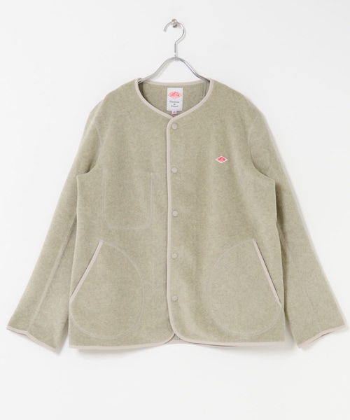 URBAN RESEARCH DOORS（アーバンリサーチドアーズ）の「DANTON　FLEECE COLLARLESS JACKET（ノーカラージャケット・メンズ・BLACK/MARBLE/DK GREY/C GREY/KHAKI/GREEN/DK ORANGE・40/42/44）」の19枚目の写真