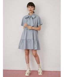 merry jenny | フリルボウタイミニワンピース(ワンピース)