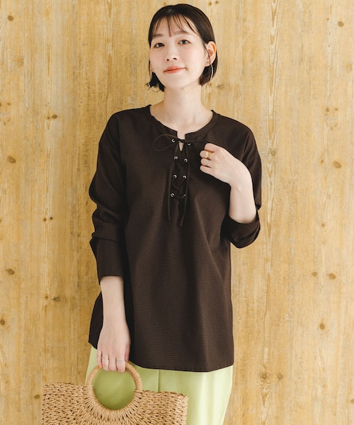 URBAN RESEARCH ROSSO（アーバンリサーチロッソ）の「F by ROSSO　撥水カバーアップ（シャツ/ブラウス・レディース・L/GRAY/BROWN・FREE）」の2枚目の写真