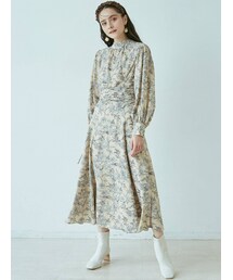 LAGUNAMOON | ウエストギャザーフラワーワンピース(ワンピース)