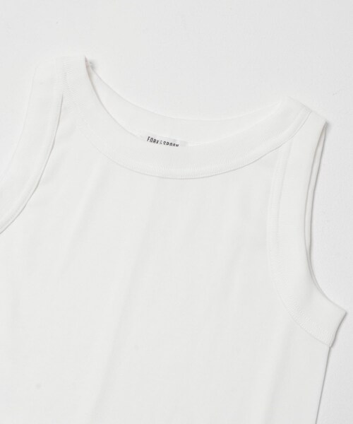 URBAN RESEARCH DOORS（アーバンリサーチドアーズ）の「FORK&SPOON　フライスタンクトップ（タンクトップ・レディース・OFF/BLACK/GRAY・1）」の6枚目の写真