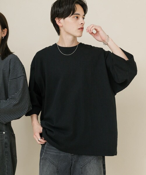 SENSE OF PLACE by URBAN RESEARCH(センスオブプレイスバイアーバンリサーチ)の「『ユニセックス』エクストラルーズアソートTシャツ(Tシャツ/カットソー・メンズ・WHITE/BLACK/WHT×BLK/BLK×WHT・M/L)」の20枚目の写真