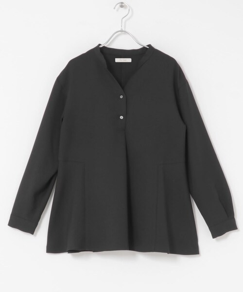 URBAN RESEARCH ROSSO（アーバンリサーチロッソ）の「『UR TECH SMOOTHLUXE』F by ROSSO　サイドペプラムブラウス（シャツ/ブラウス・レディース・BEIGE/C/GRAY/BLACK・Free）」の10枚目の写真