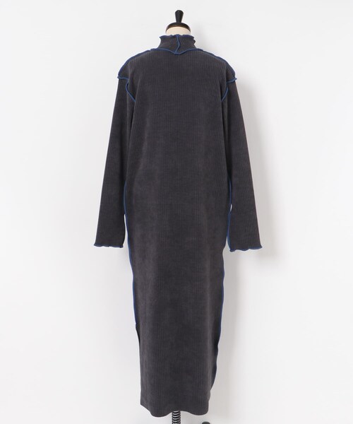 THE GOODLAND MARKET（ザグッドランドマーケット）の「&her　Smooth Rib Onepiece（ワンピース・レディース・CHARCOAL/OFF・FREE）」の20枚目の写真