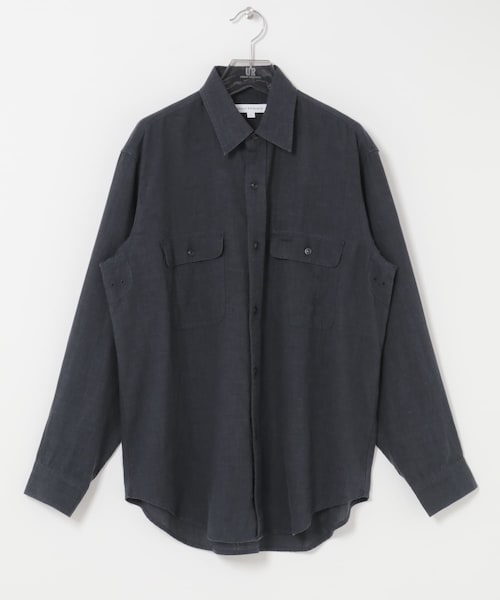 URBAN RESEARCH（アーバンリサーチ）の「SANDWASH LINEN WORK SHIRTS（シャツ/ブラウス・メンズ・WHITE/BLACK/BROWN/NAVY・M/L）」の4枚目の写真