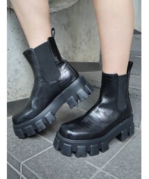 EVRIS | シャークソールサイドゴアショートブーツ(ブーツ)