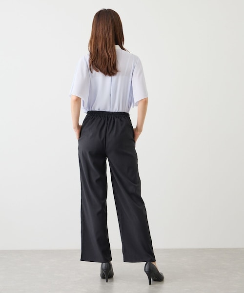 Jayro(ジャイロ)の「リネンライクストレートパンツ(スラックス・レディース・ブラック/チャコール/ブラウン・F)」の10枚目の写真