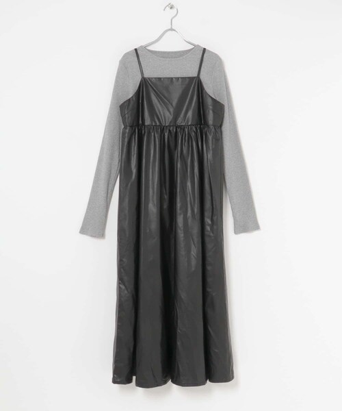 ITEMS URBANRESEARCH(アイテムズ アーバンリサーチ)の「インナーセットキャミワンピース(ワンピース・レディース・GRY×BLK/BEG×BRN/BRN×BLK・FREE)」の11枚目の写真