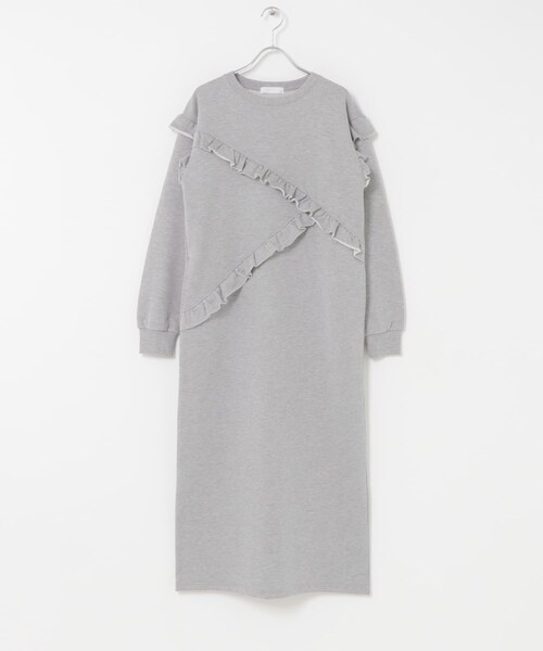 SENSE OF PLACE by URBAN RESEARCH（センスオブプレイスバイアーバンリサーチ）の「フリルカットワンピース（ワンピース・レディース・BLACK/GRAY/Y.BEIGE・COMPACT/One）」の18枚目の写真