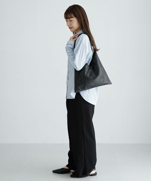 URBAN RESEARCH Sonny Label（アーバンリサーチサニーレーベル）の「トライアングル2WAYバッグ（ハンドバッグ・レディース・Lベージュ/ブラック/ブラウン・One）」の6枚目の写真
