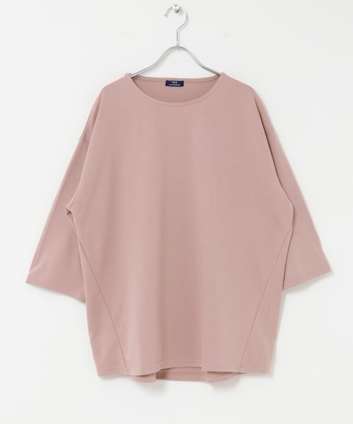 ITEMS URBANRESEARCH(アイテムズ アーバンリサーチ)の「TCポンチ 7分袖 カットソー(Tシャツ/カットソー・メンズ・WHITE/BLACK/D.BROWN/D.PINK・M/L)」の4枚目の写真